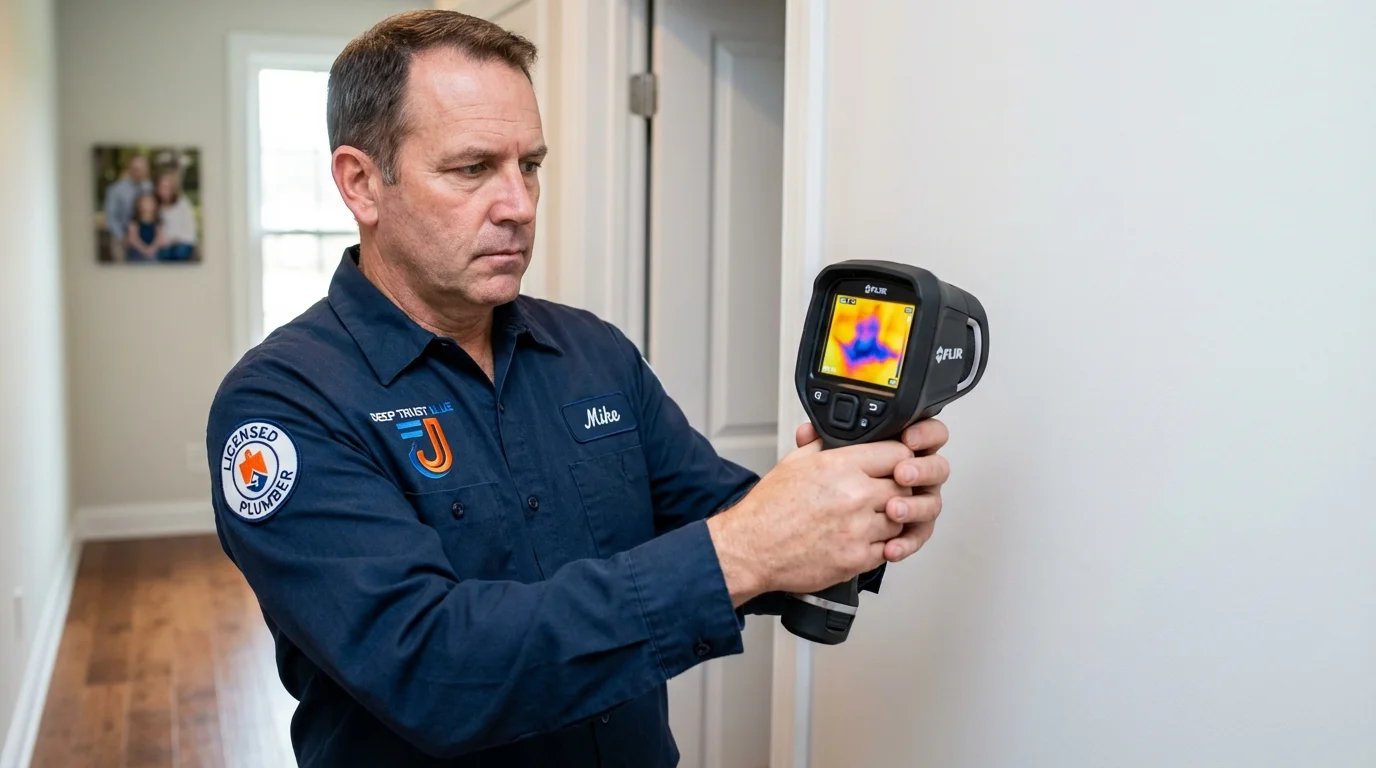 Thermal imaging leak detection by Johns Plumbing LLC in Woodridge